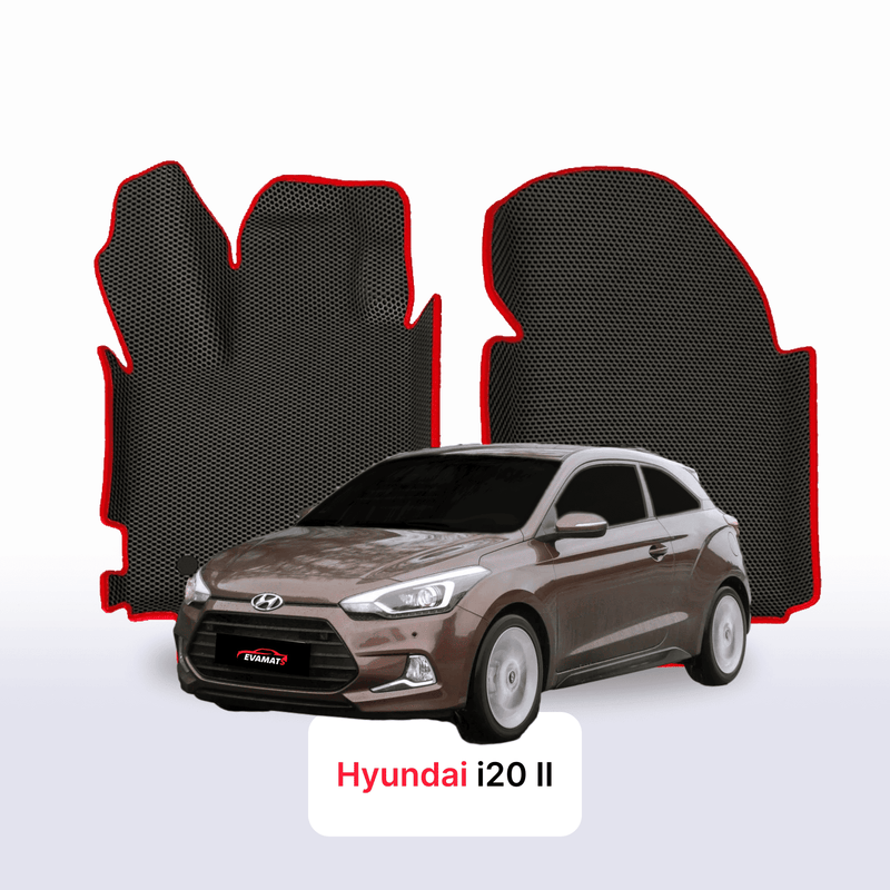 Fußmatten EVA für Hyundai I20(IB) 2 gen 2014-2018 jahr SCHÄGHECK 3 türer