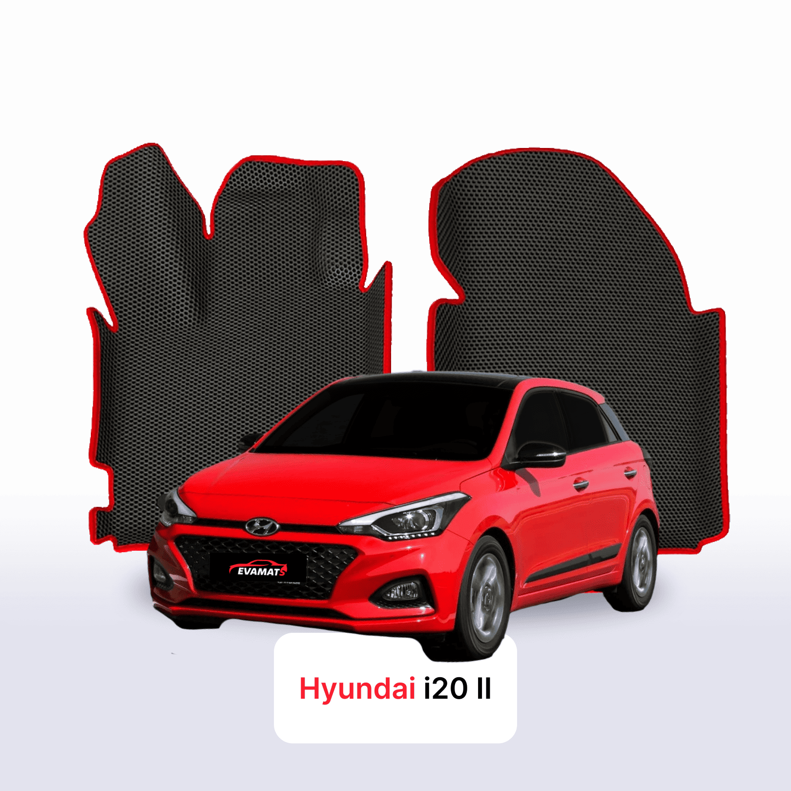Fußmatten EVA für Hyundai I20(IB) 2 gen 2014-2020 jahr SCHÄGHECK 5 türer