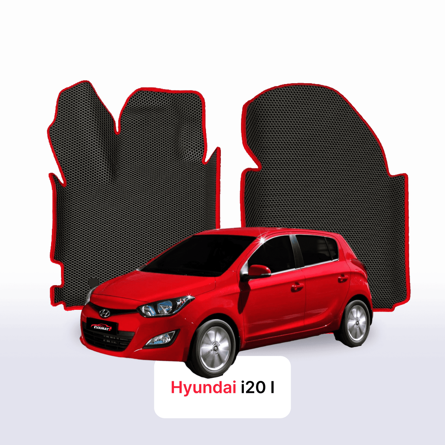 Fußmatten EVA für Hyundai I20(PB) 1 gen 2008-2014 jahr SCHÄGHECK 5 türer