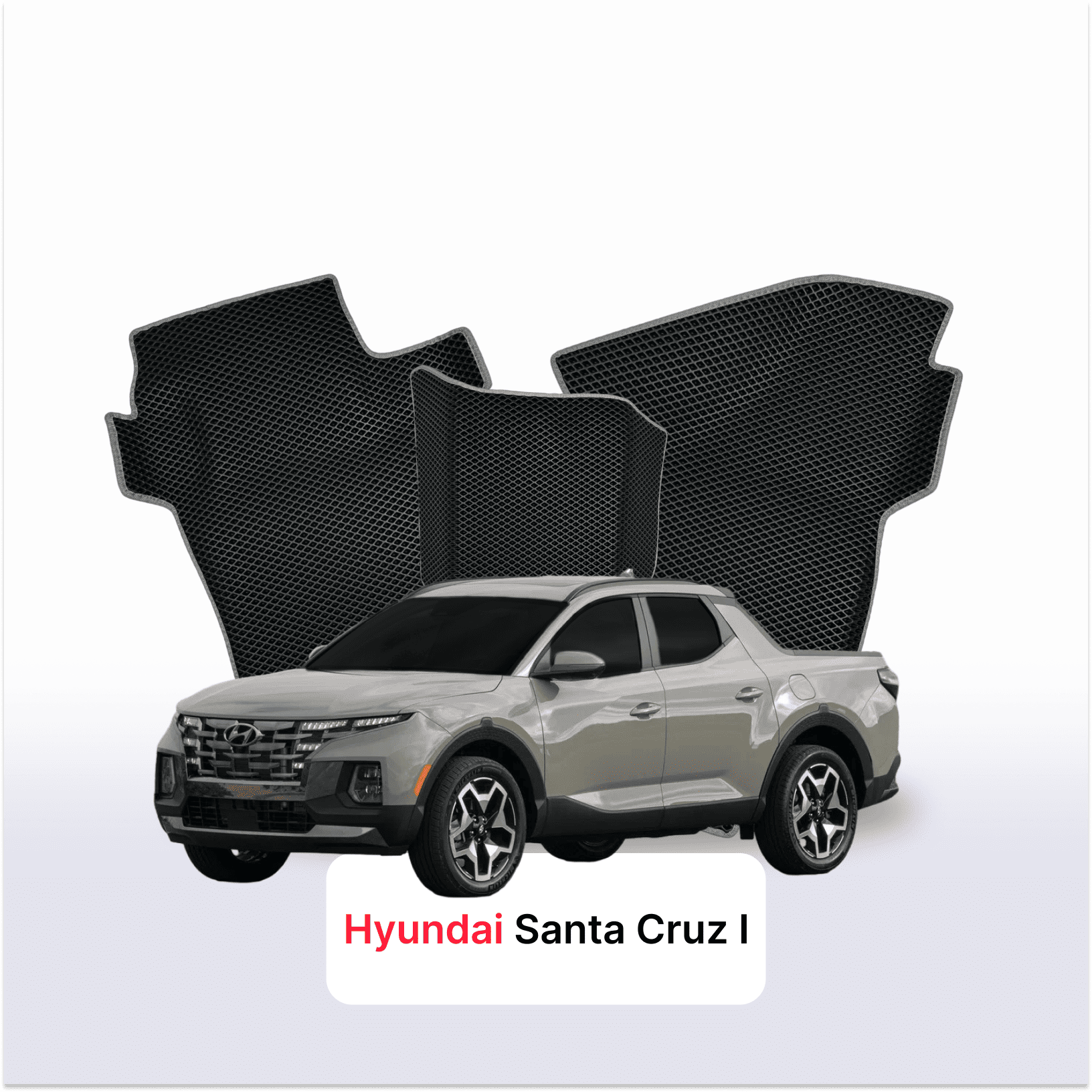 Fußmatten EVA für Hyundai Santa Cruz 1 gen 2021-2028 jahr PICK-UP doppelkabine