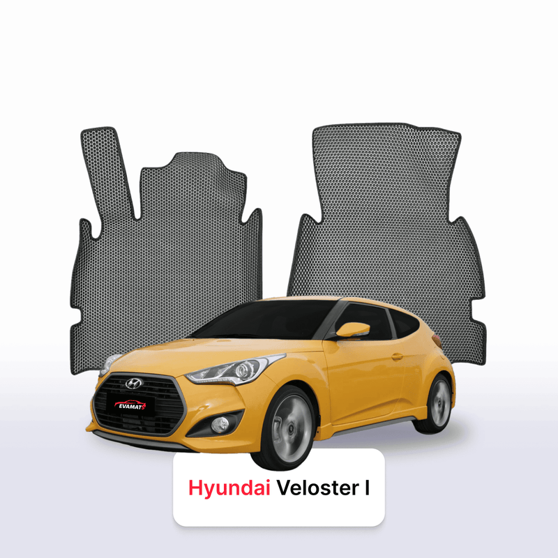 Fußmatten EVA für Hyundai Veloster 1 gen 2011-2018 jahr SCHÄGHECK 4 door