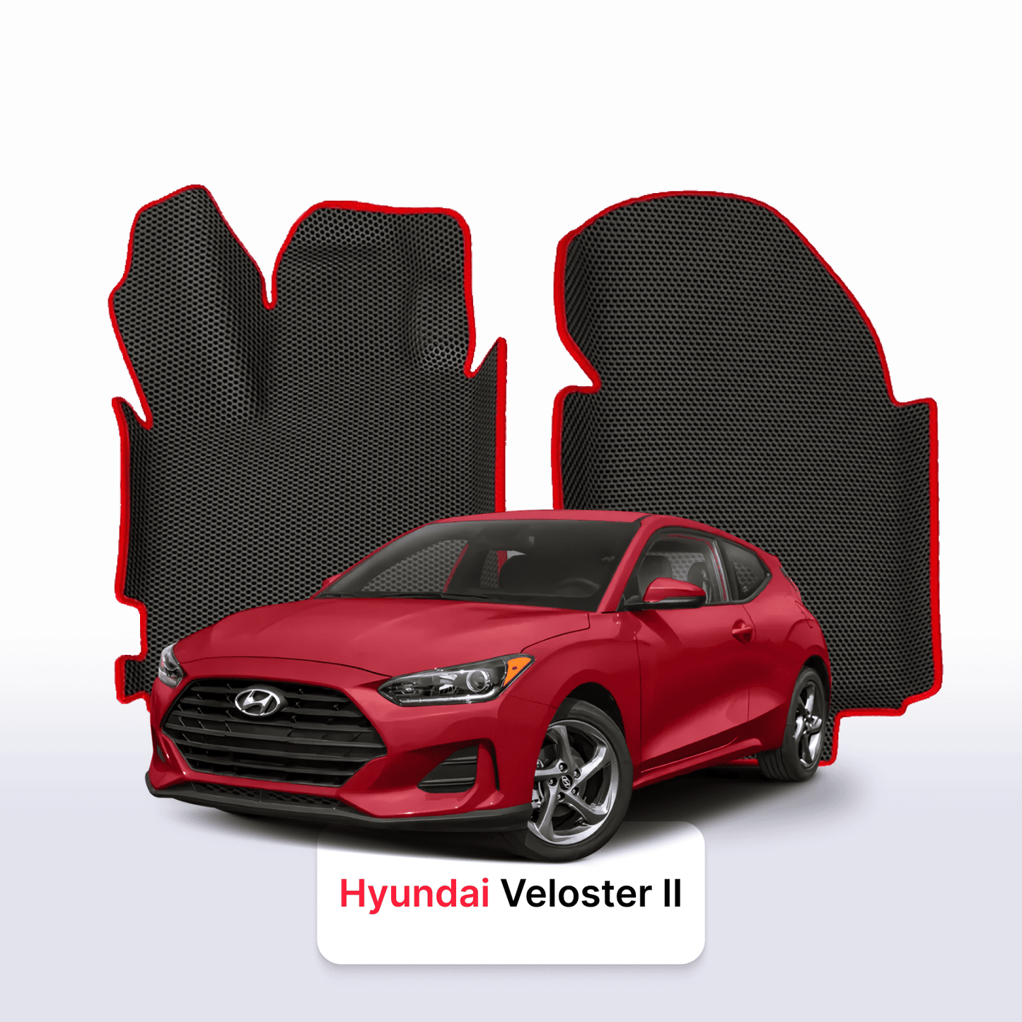 Fußmatten EVA für Hyundai Veloster 2 gen 2018-2022 jahr SCHÄGHECK 4 door