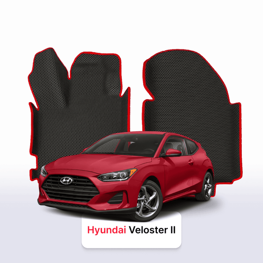 Fußmatten EVA für Hyundai Veloster 2 gen 2018-2022 jahr SCHÄGHECK 4 door