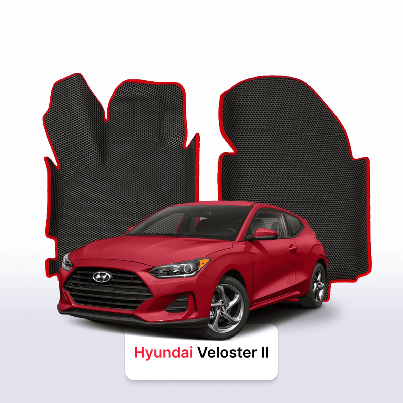Fußmatten EVA für Hyundai Veloster 2 gen 2018-2022 jahr SCHÄGHECK 4 door
