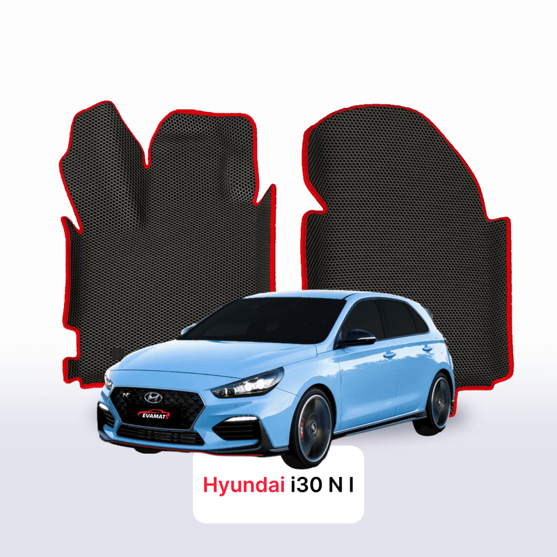 Fußmatten EVA für Hyundai i30 N 1 gen 2016-2028 jahr SCHÄGHECK 5 türer