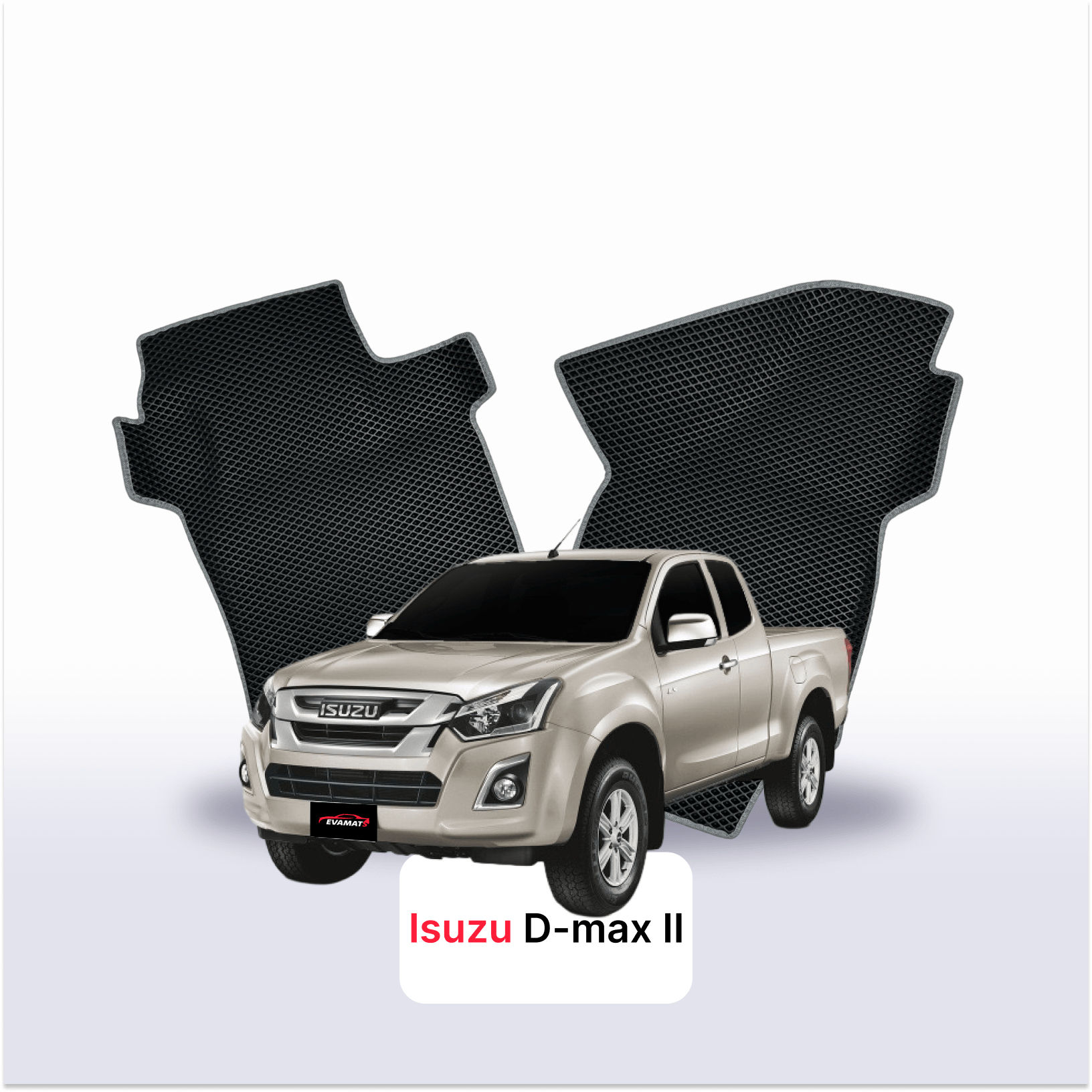 Fußmatten EVA für Isuzu D-Max 2 gen 2011-2020 jahr PICK-UP extrakabine