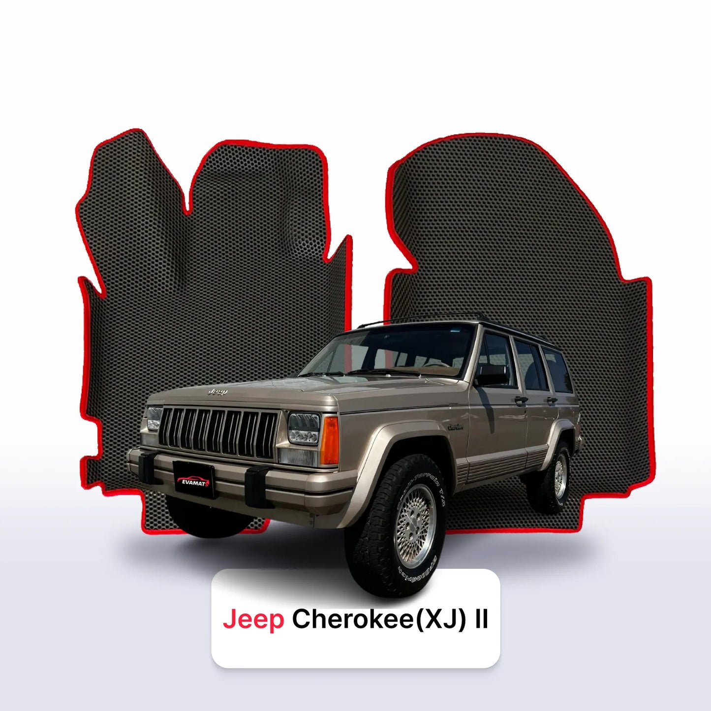 Fußmatten EVA für Jeep Chejahree(XJ) vor-facelift 2 gen 1983-1996 jahr SUV 5 dzwi