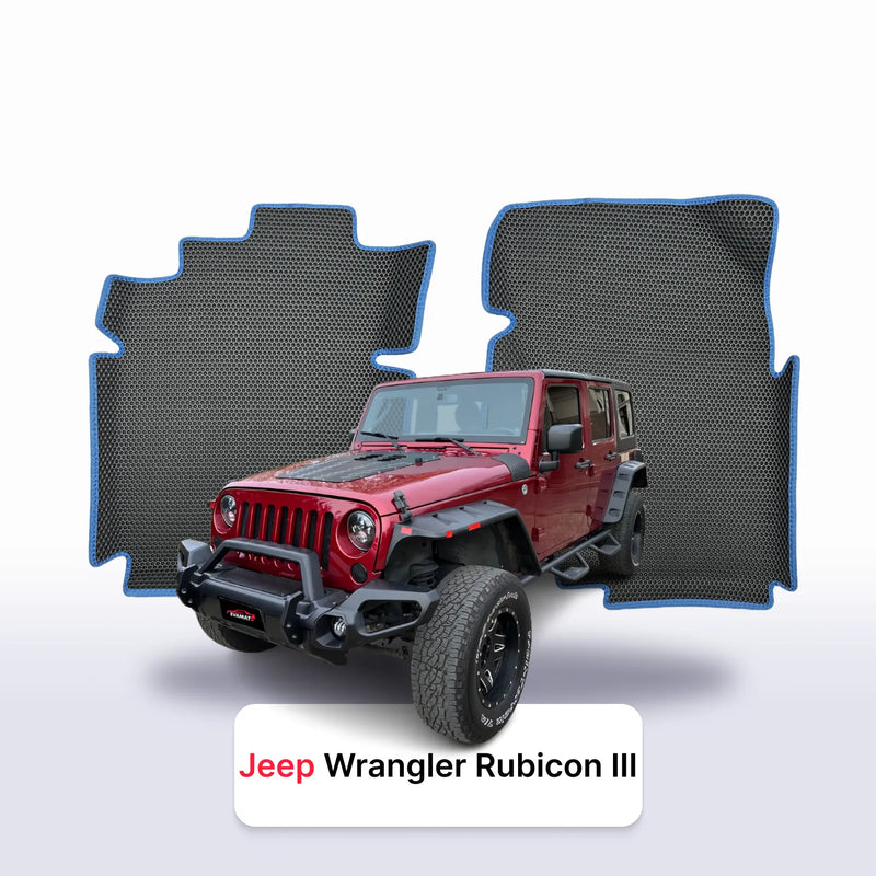 Fußmatten EVA für Jeep Wrangler Rubicon(JK) 3 gen 2006-2018 jahr SUV 5 türer