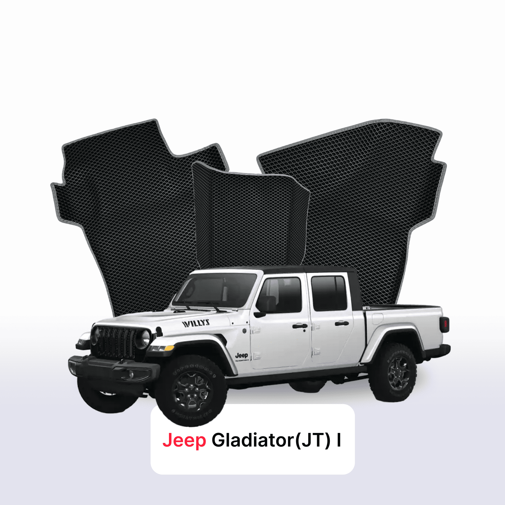 Fußmatten EVA für Jeep Gladiator(JT) 1 gen 2019-2028 jahr PICK-UP  doppelkabine