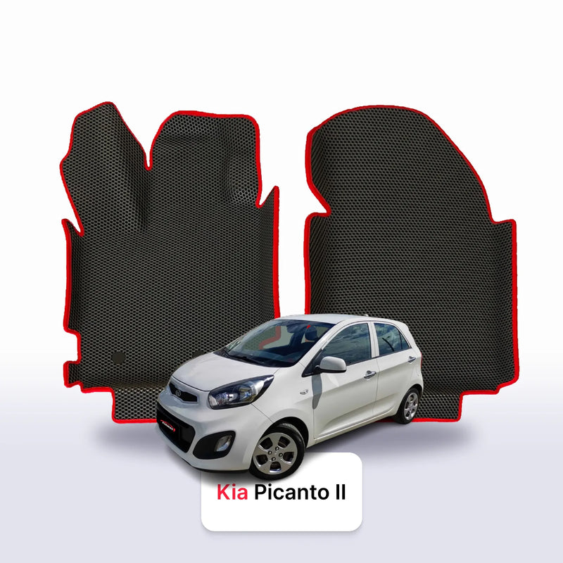 Fußmatten EVA für Kia Picanto II gen 2011-2017 Jahr SCHRÄGHECK 5 TÜRER