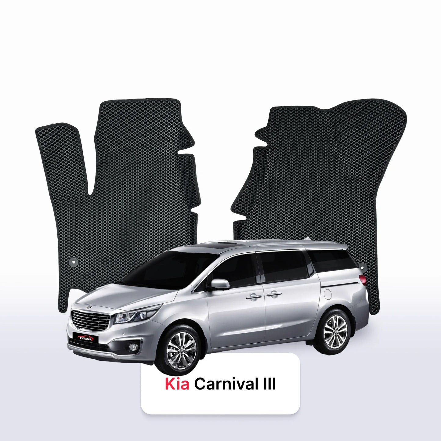 Fußmatten EVA für Kia Carnival III gen 2014-2021 jahr MINIVAN