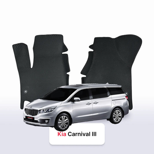 Fußmatten EVA für Kia Carnival III gen 2014-2021 jahr MINIVAN