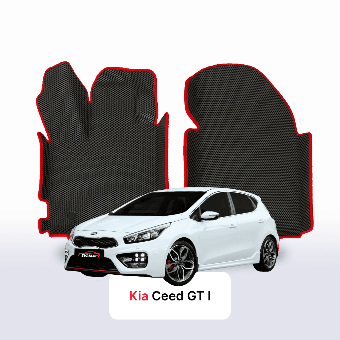 Fußmatten EVA für Kia Ceed GT I gen 2012-2018 jahr SCHÄGHECK 5 türer