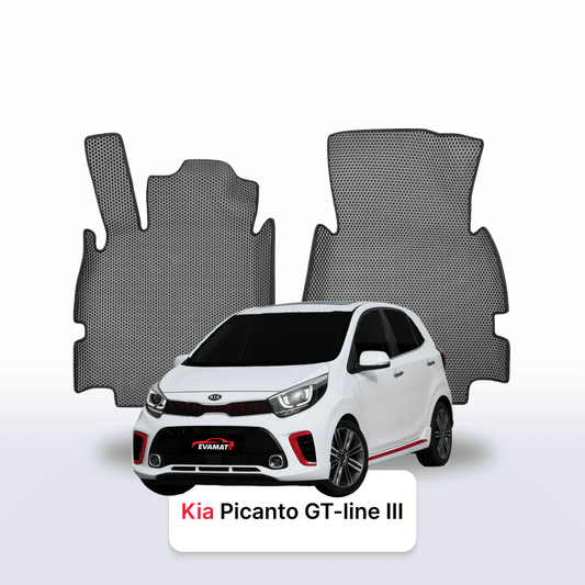 Fußmatten EVA für Kia Picanto GT-line III gen 2017-2028 jahr SCHÄGHECK 5 türer