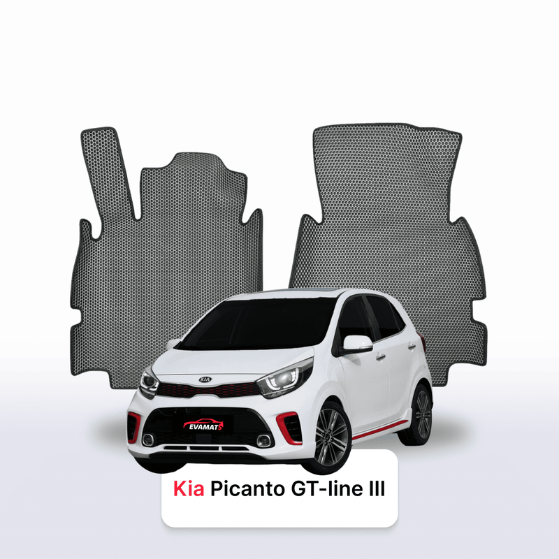 Fußmatten EVA für Kia Picanto GT-line III gen 2017-2028 jahr SCHÄGHECK 5 türer