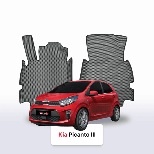 Fußmatten EVA für Kia Picanto III gen 2017-2028 jahr SCHÄGHECK 5 türer