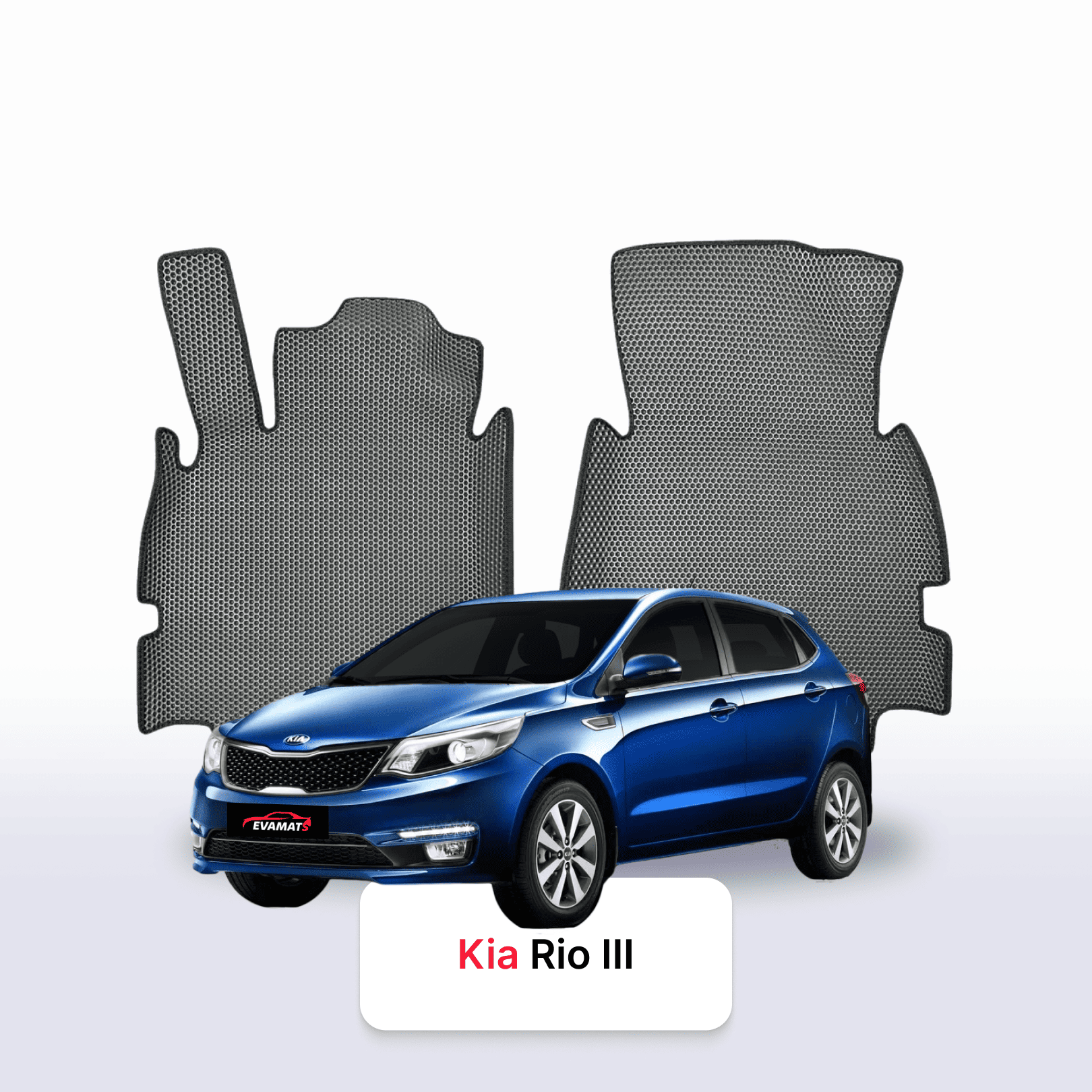 Fußmatten EVA für Kia Rio III gen 2011-2017 SCHÄGHECK 5 türer