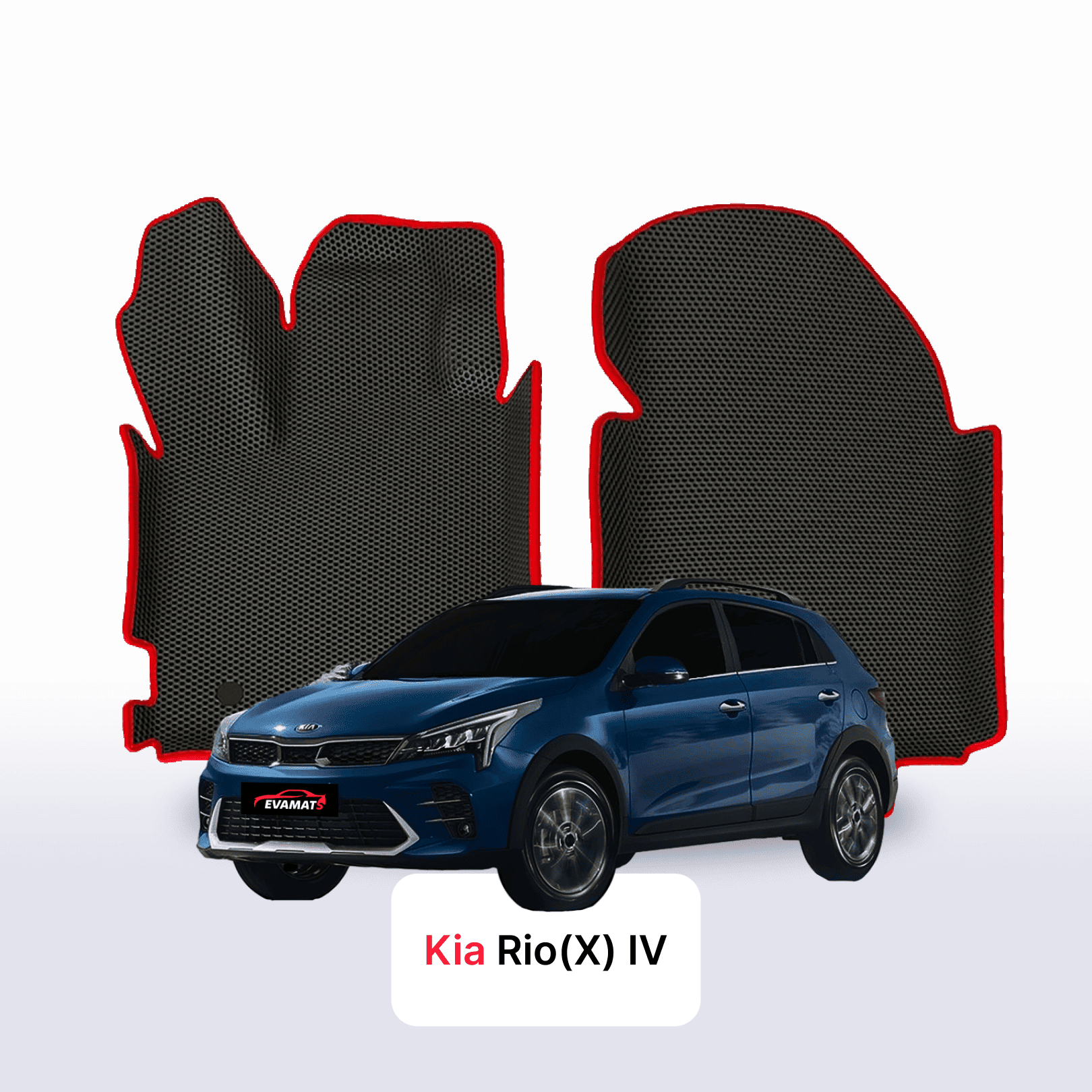 Fußmatten EVA für Kia Rio(X) IV gen 2016-2023 jahr SCHÄGHECK 5 türer