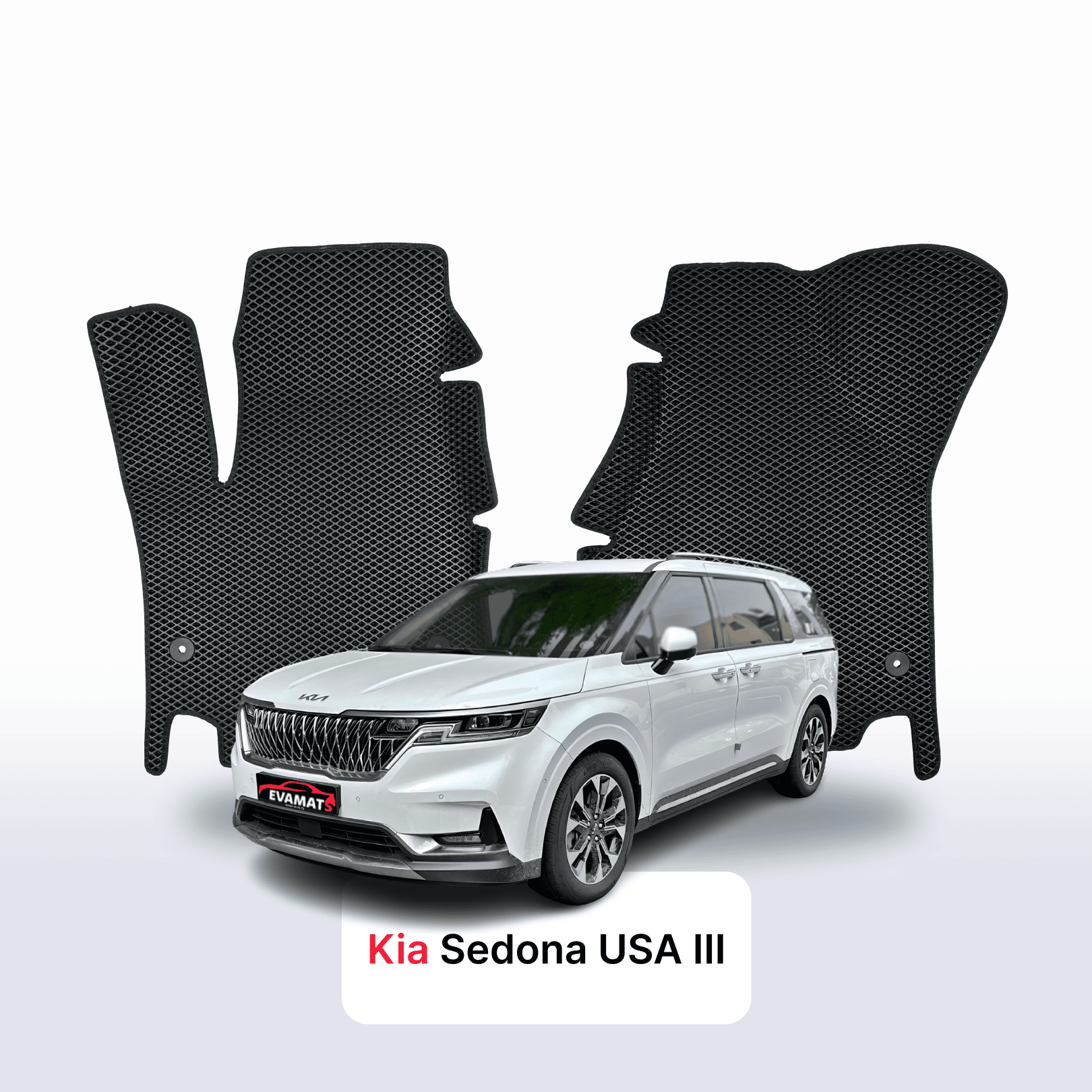 Fußmatten EVA für Kia Sedona USA III gen 2014-2020 jahr MINIVAN