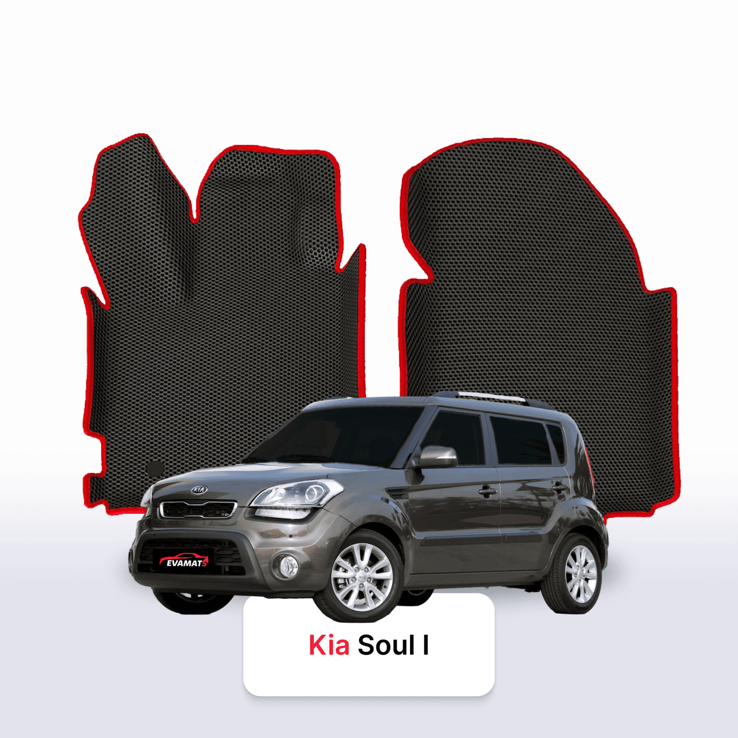 Fußmatten EVA für Kia Soul I gen 2008-2014 jahr SCHÄGHECK 5 türer
