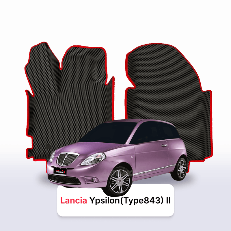Fußmatten EVA für Lancia Ypsilon(Type843) 2 gen 2003-2011 jahr SCHÄGHECK 3 türer