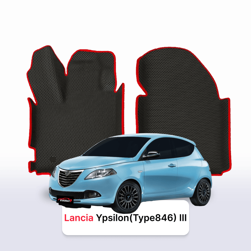 Fußmatten EVA für Lancia Ypsilon(Type846) 3 gen 2011-2024 jahr SCHÄGHECK 3 türer