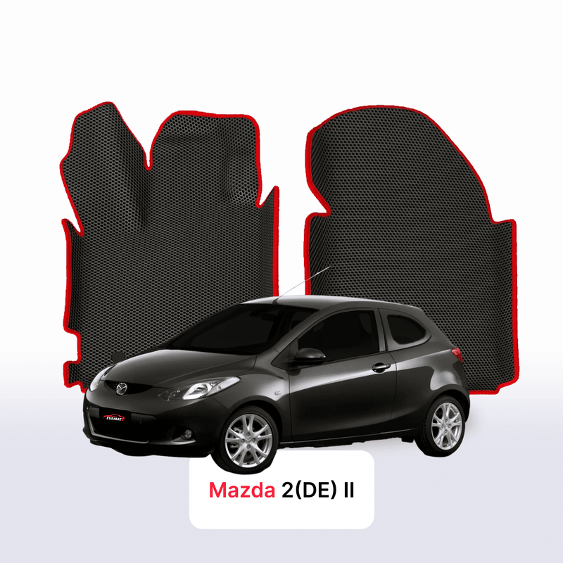 Fußmatten EVA für Mazda 2(DE) 2 gen 2007-2014 jahr SCHÄGHECK 3 türer