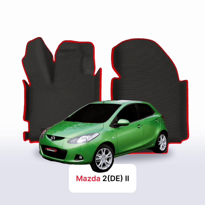 Fußmatten EVA für Mazda 2(DE) 2 gen 2007-2014 jahr SCHÄGHECK 5 türer