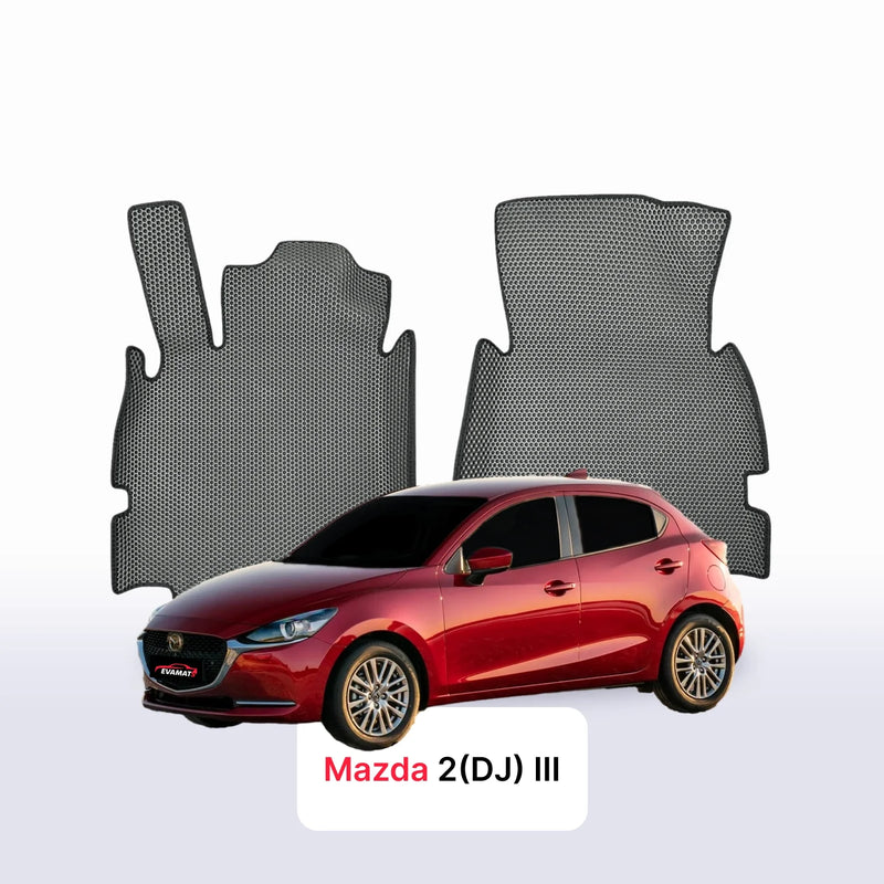 Fußmatten EVA für Mazda 2(DJ) 3 gen 2014-2028 jahr SCHÄGHECK 5 türer
