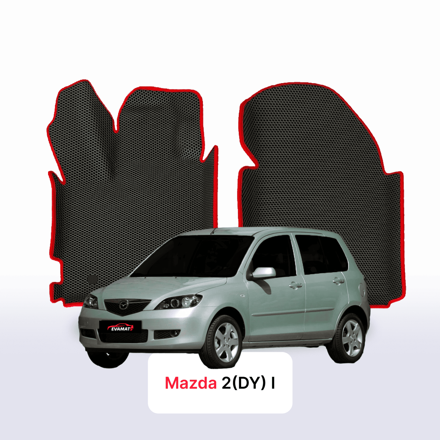Fußmatten EVA für Mazda 2(DY) 1 gen 2003-2007 jahr SCHÄGHECK 5 türer