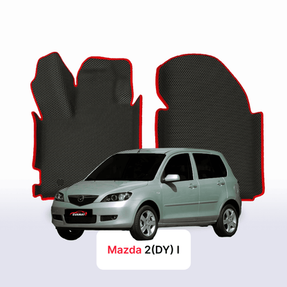 Fußmatten EVA für Mazda 2(DY) 1 gen 2003-2007 jahr SCHÄGHECK 5 türer