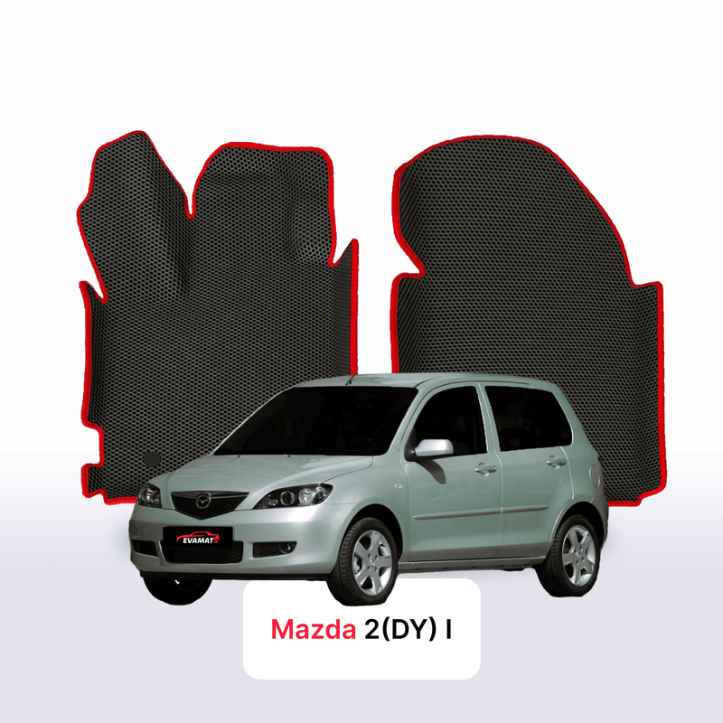 Fußmatten EVA für Mazda 2(DY) 1 gen 2003-2007 jahr SCHÄGHECK 5 türer