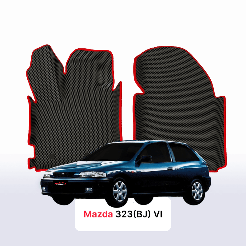 Fußmatten EVA für Mazda 323(BJ) 6 gen 1998-2001 jahr SCHÄGHECK 3 türer