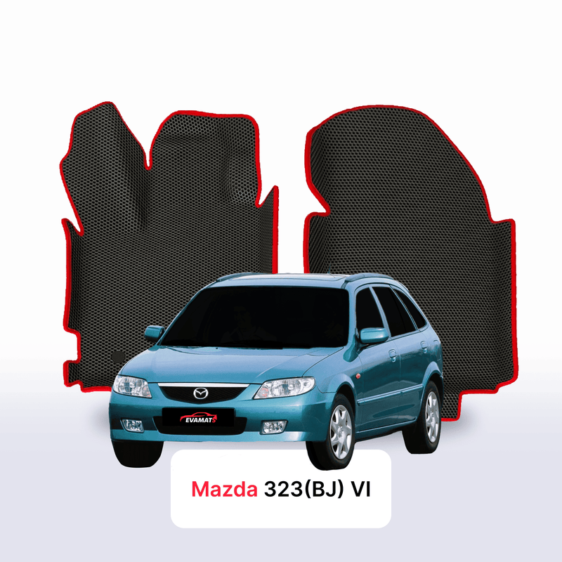Fußmatten EVA für Mazda 323(BJ) 6 gen 1998-2003 jahr SCHÄGHECK 5 türer