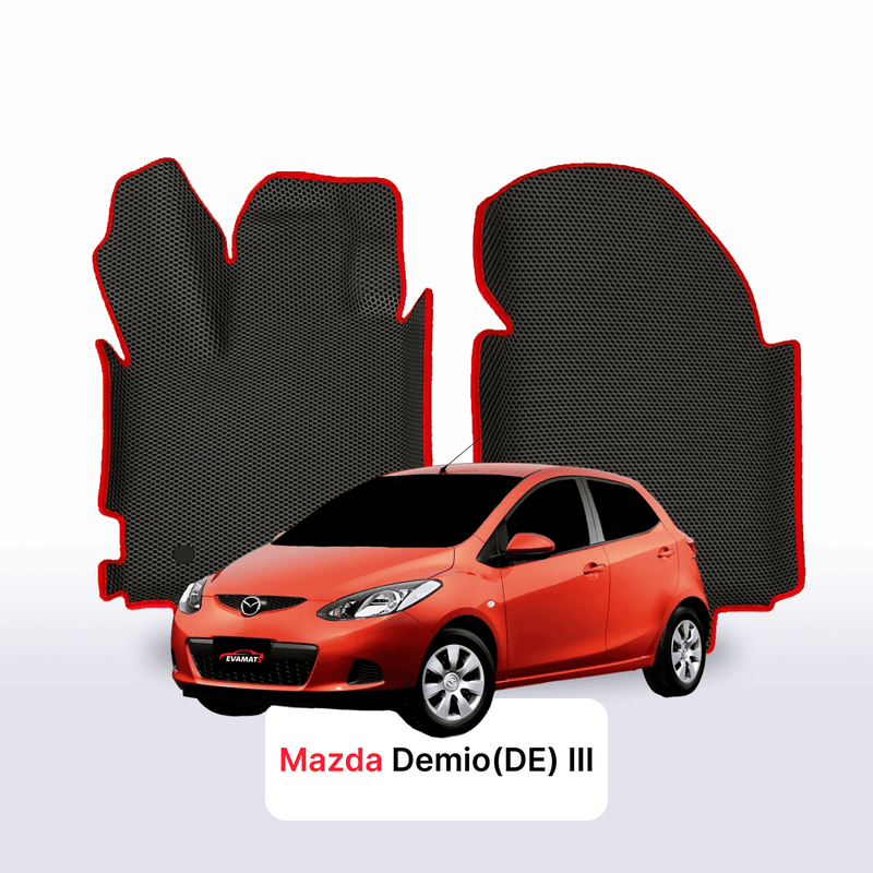 Fußmatten EVA für Mazda Demio(DE) 3 gen 2007-2014 jahr SCHÄGHECK 5 türer