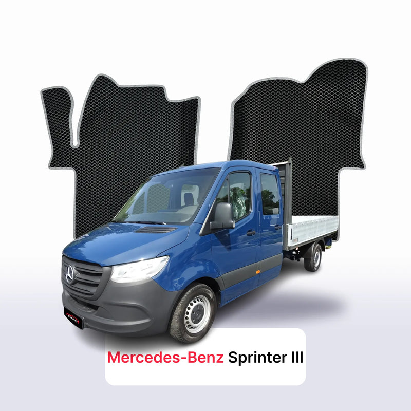 Fußmatten EVA für Mercedes-Benz Sprinter 3 gen (W907/W910) 2018-2027 jahr VAN doppelkabine