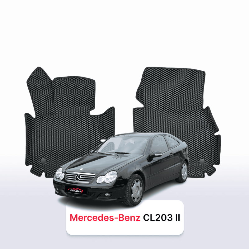 Fußmatten EVA für Mercedes-Benz C-klasa(CL203) 2 gen 2000-2008 jahr SCHÄGHECK 3 türer