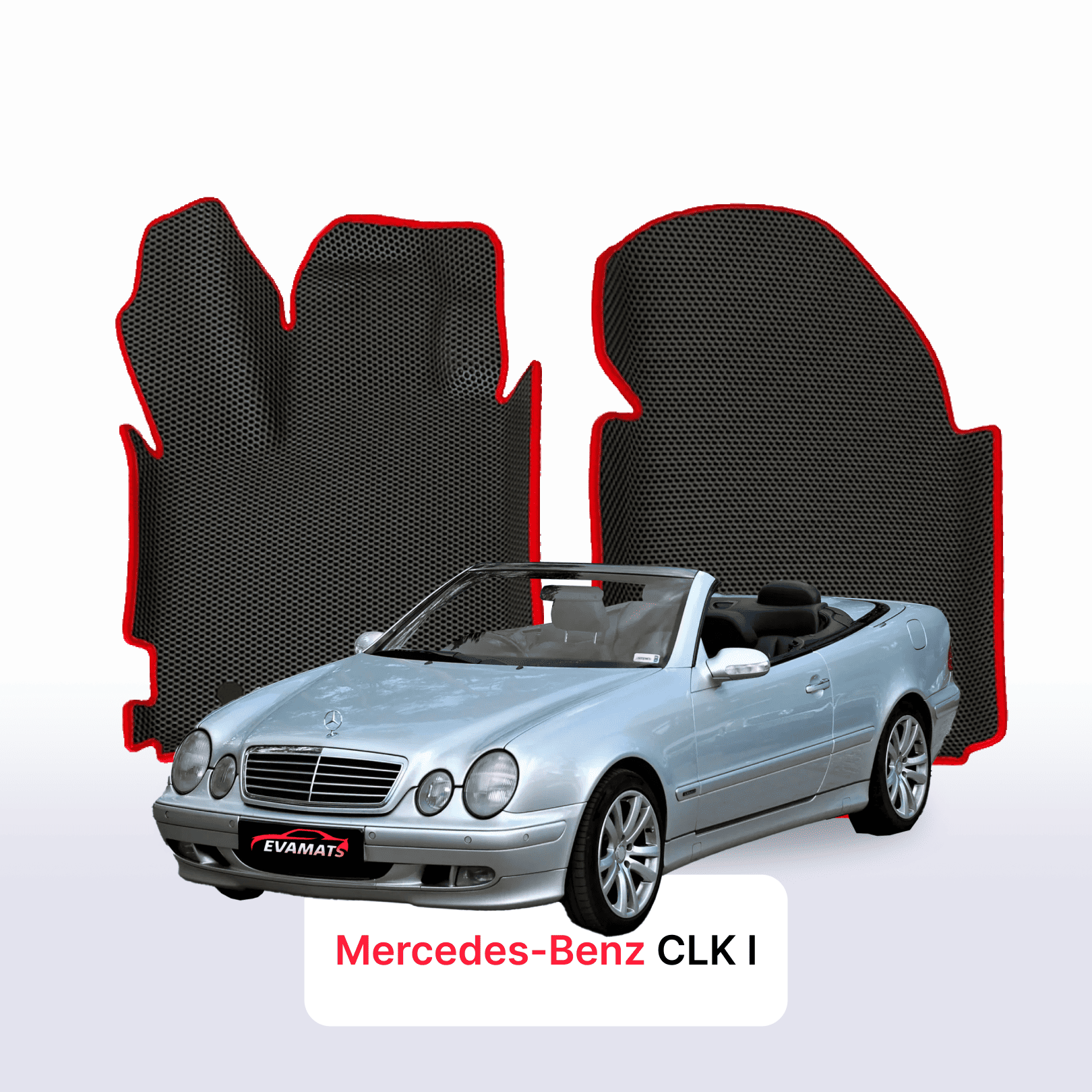 Fußmatten EVA für Mercedes-Benz CLK 1 gen (C208) 1997-2002 jahr CABRIO