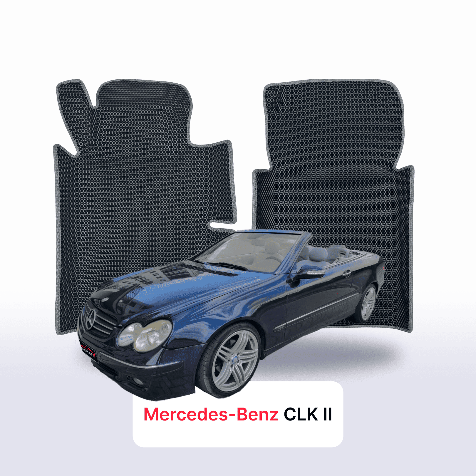 Fußmatten EVA für Mercedes-Benz CLK 2 gen (C209) 2002-2009 jahr CABRIO