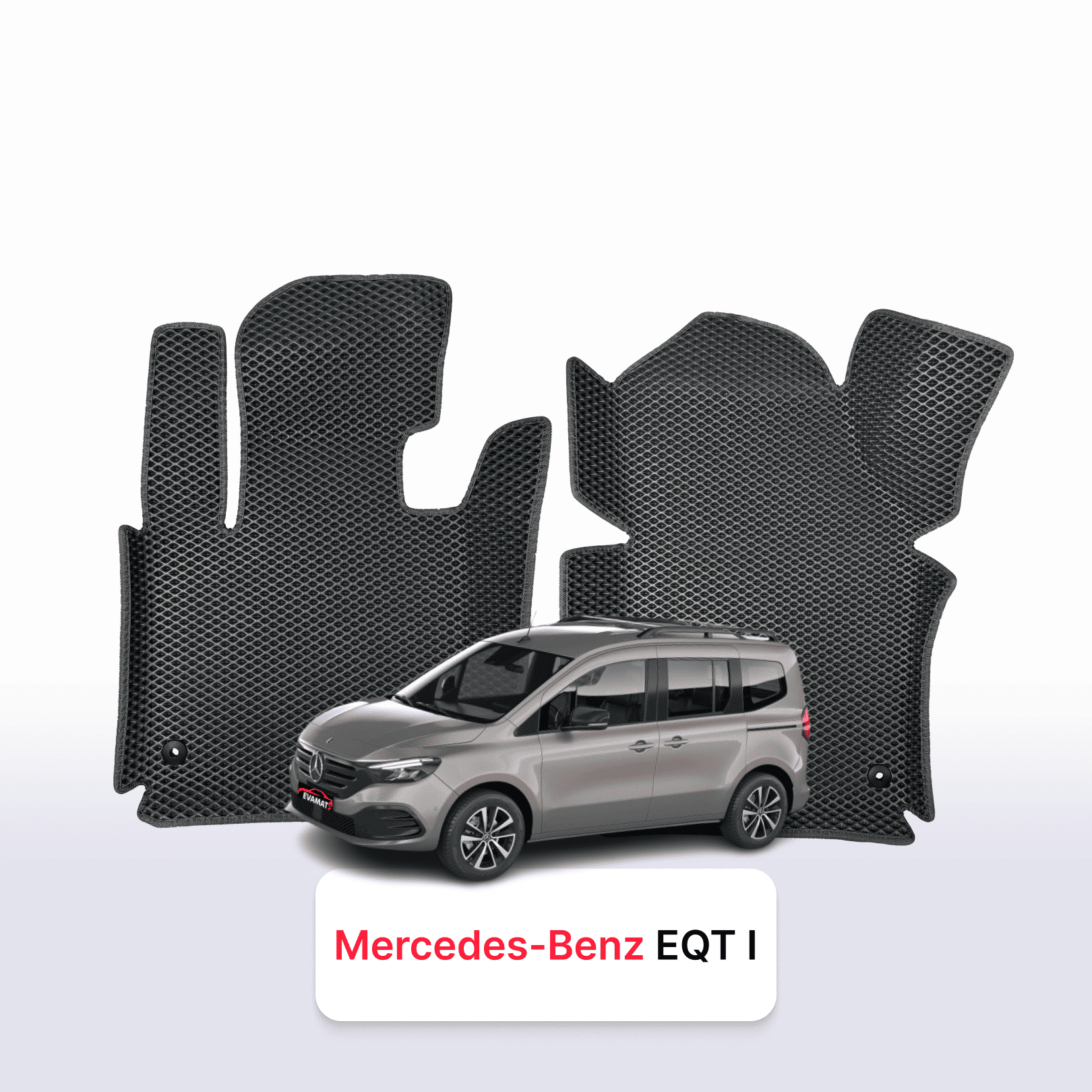 Fußmatten EVA für Mercedes-Benz EQT 1 gen 2021-2026 jahr MINIVAN 7 sitzer