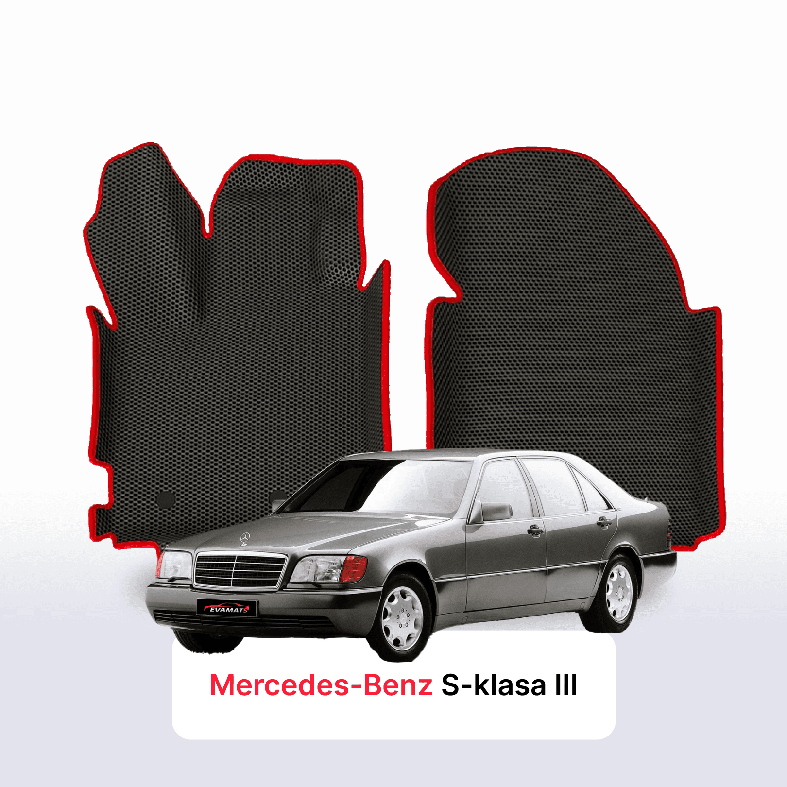 Fußmatten EVA für Mercedes-Benz S-klasa 3 gen (W140) 1991-1998 jahr LONG LIMOUSINE