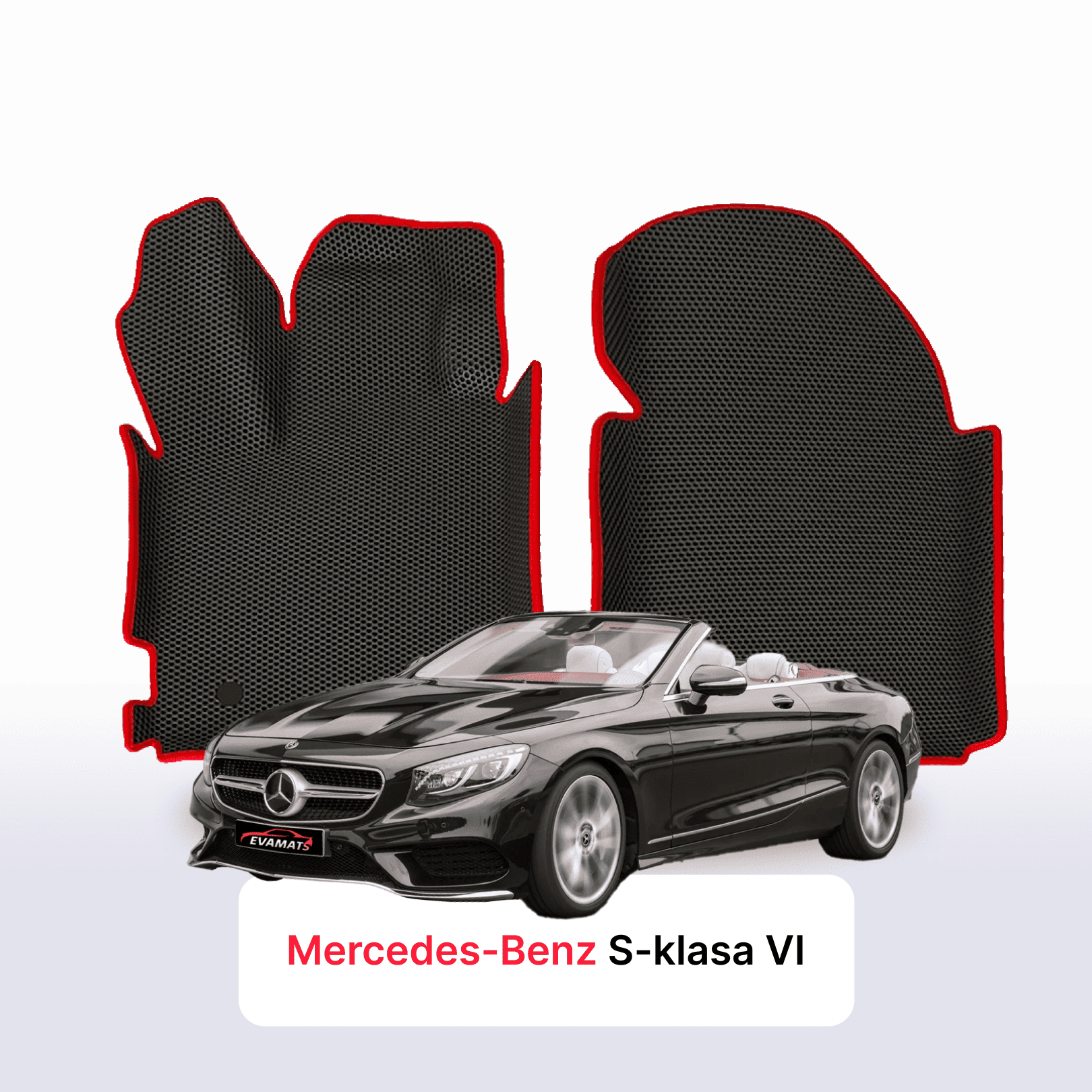 Fußmatten EVA für Mercedes-Benz S-klasa 6 gen (W222) 2014-2020 jahr CABRIO