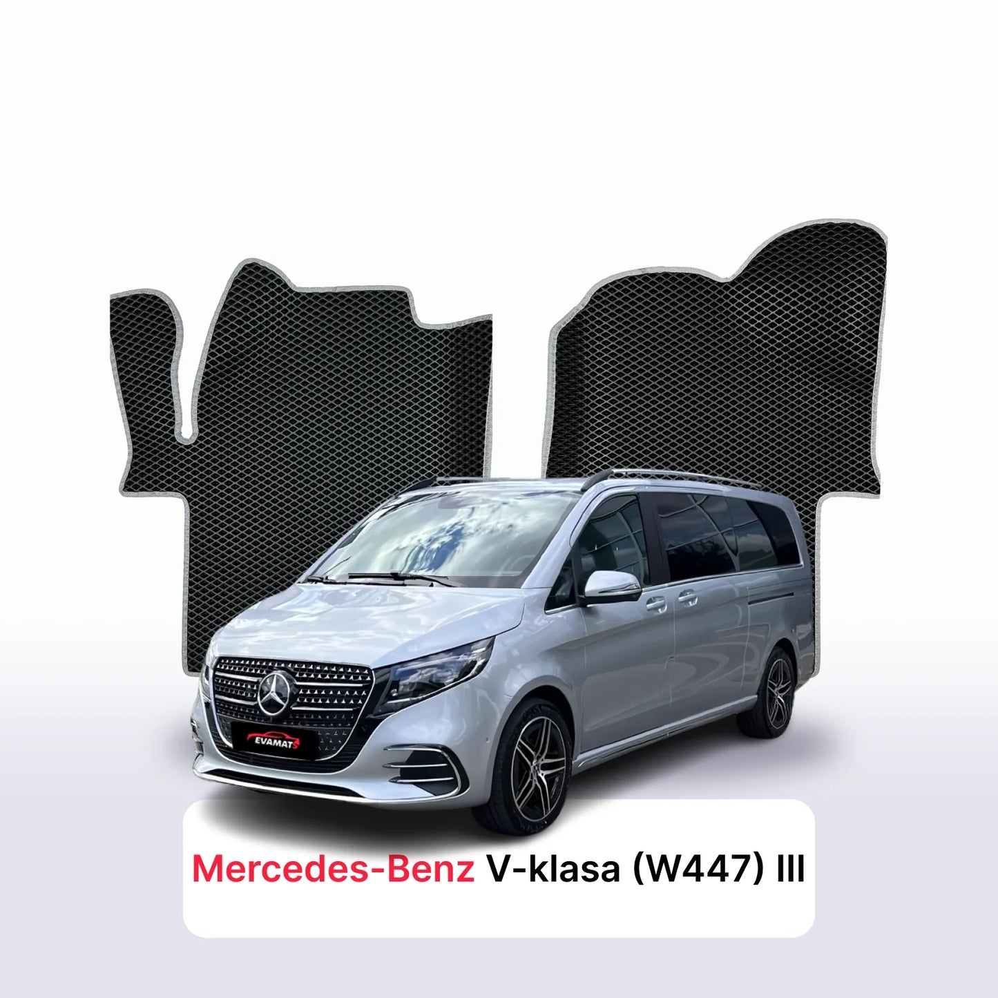 Fußmatten EVA für Mercedes-Benz V-klasa (W447) 3 gen 2024-2028 jahr BUS Exclusive