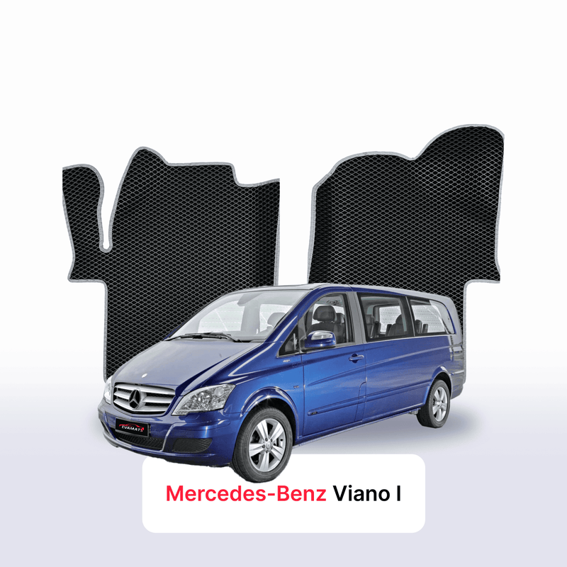 Fußmatten EVA für Mercedes-Benz Viano 2 gen (W639) 2003-2014 jahr EXTRA LONG MINIVAN