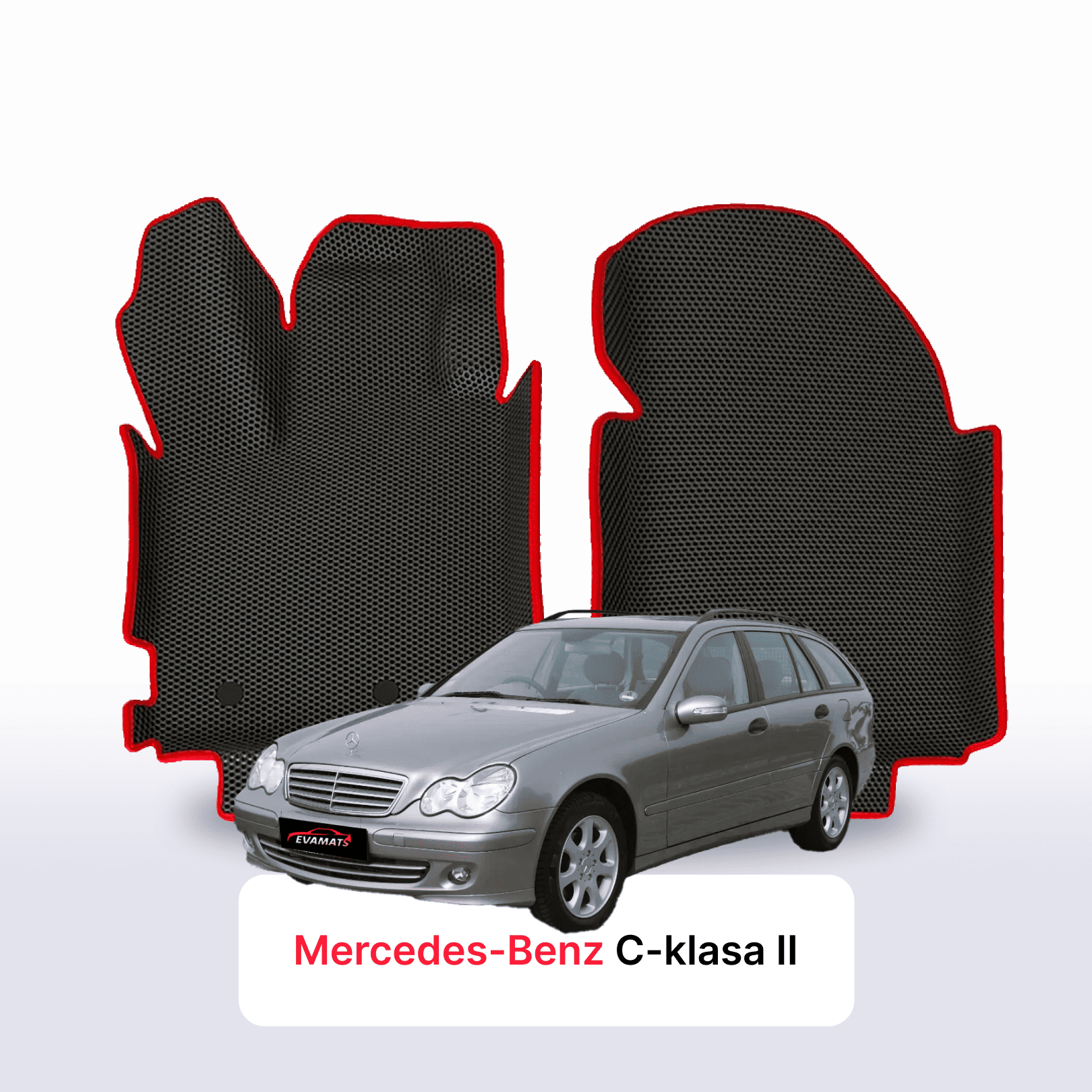 Fußmatten EVA für Mercedes-Benz С-klasa 2 gen (S203) 2000-2007 jahr KOMBI