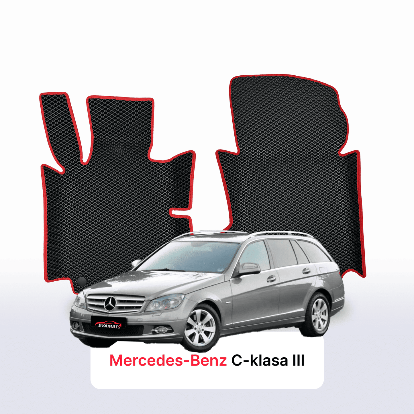 Fußmatten EVA für Mercedes-Benz C-klasa 3 gen (S204) 2006-2015 jahr KOMBI