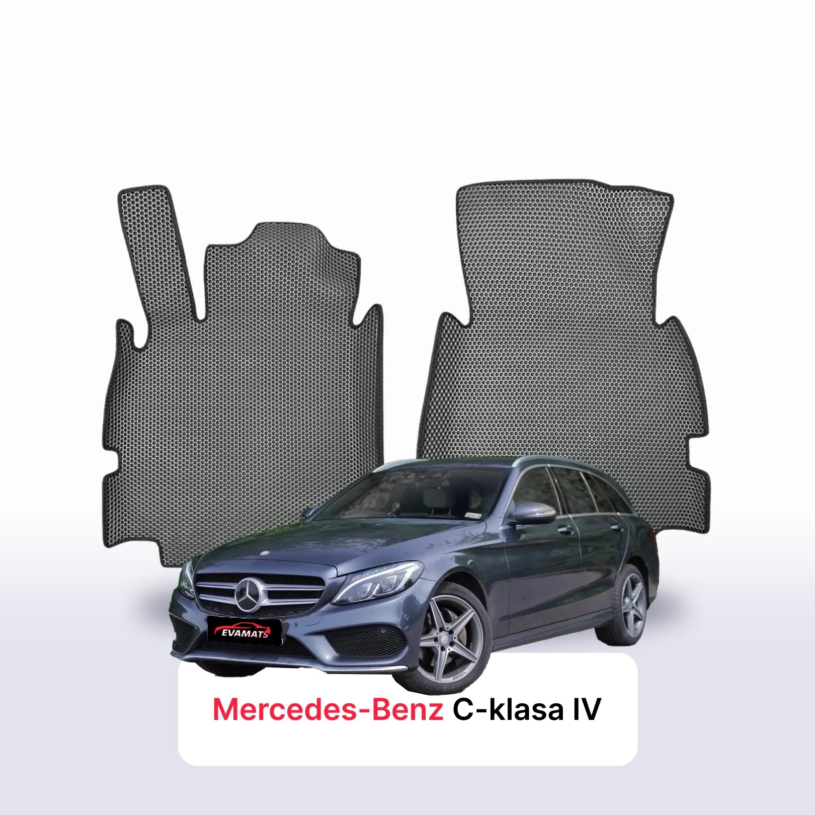 Fußmatten EVA für Mercedes-Benz C-klasa 4 gen (S205) 2014-2021 jahr KOMBI