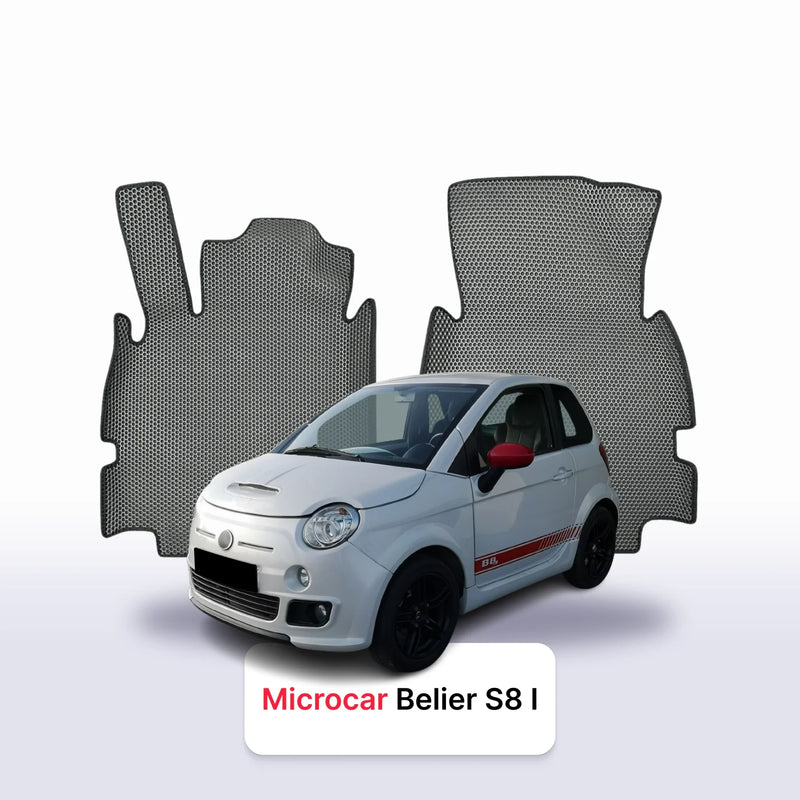 Fußmatten EVA für Microcar Belier S8 1 gen 2014-2020 jahr SCHÄGHECK 3 türer
