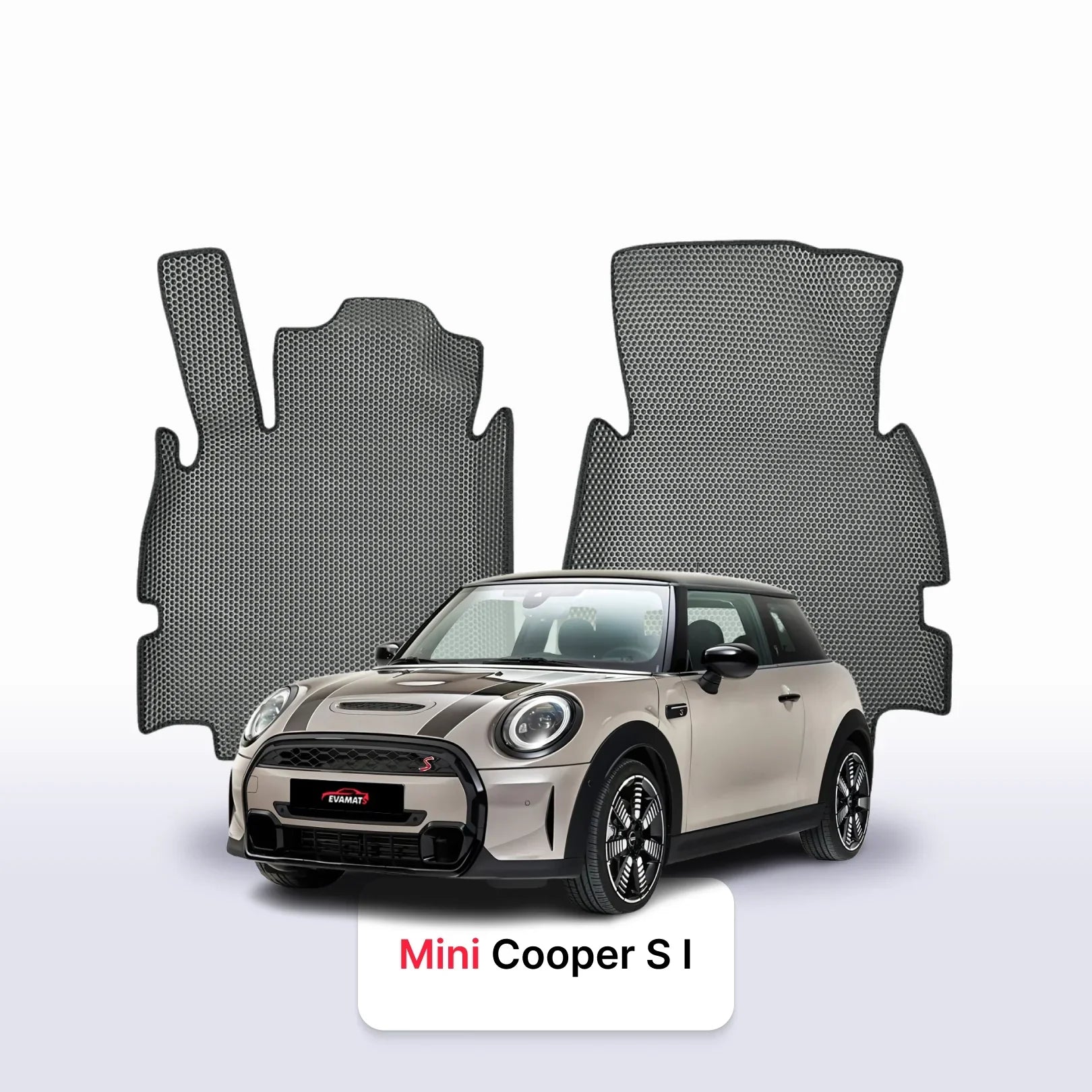 Fußmatten EVA für Mini Hatch(Cooper S) 4 gen 2023-2028 Jahr SCHRÄGHECK 3-Türer