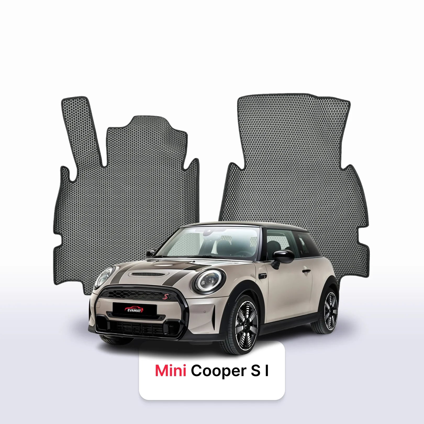 Fußmatten EVA für Mini Hatch(Cooper S) 4 gen 2023-2028 jahr SCHÄGHECK 3 türer